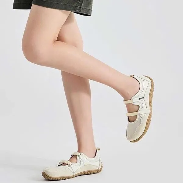 Giày Bệt Nữ Jeep Outdoor Lifestyle Low Top P651W13112 Màu Beige Size 37 - Giày - Vua Hàng Hiệu