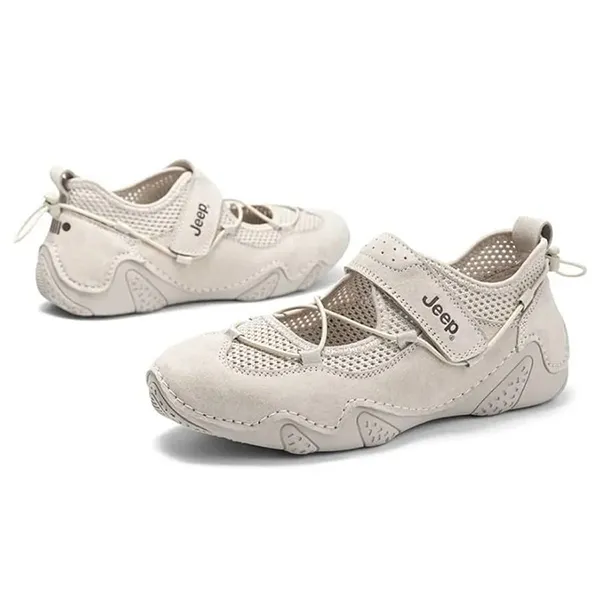Giày Búp Bê Nữ Jeep Outdoor Shoes Grey PX241WAS932 W0014 Màu Xám Size 35
