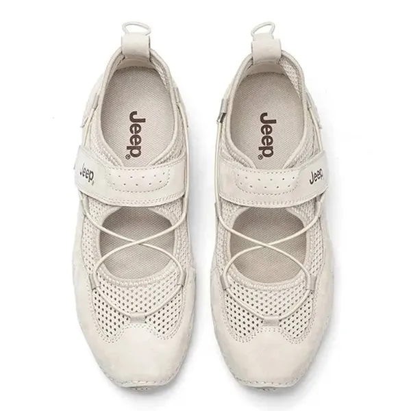 Giày Búp Bê Nữ Jeep Outdoor Shoes Grey PX241WAS932 W0014 Màu Xám Size 35