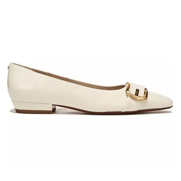 Giày Búp Bê Nữ Sam Edelman Jett Pointed Toe Ballet Flat I5331S1100 Beige Gold Chain Màu Beige Size 35 - Giày - Vua Hàng Hiệu