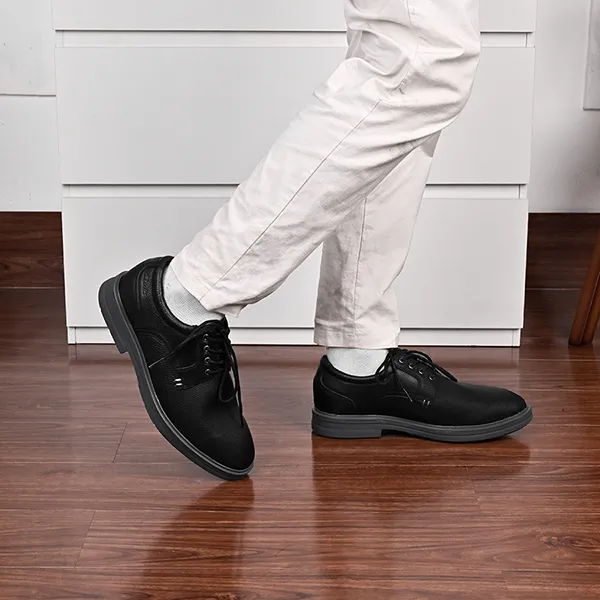Giày Da Nam Clarks Causual Wear Rendal Plan Calfskin 261453467BK Black Màu Đen Size 42 - Giày - Vua Hàng Hiệu