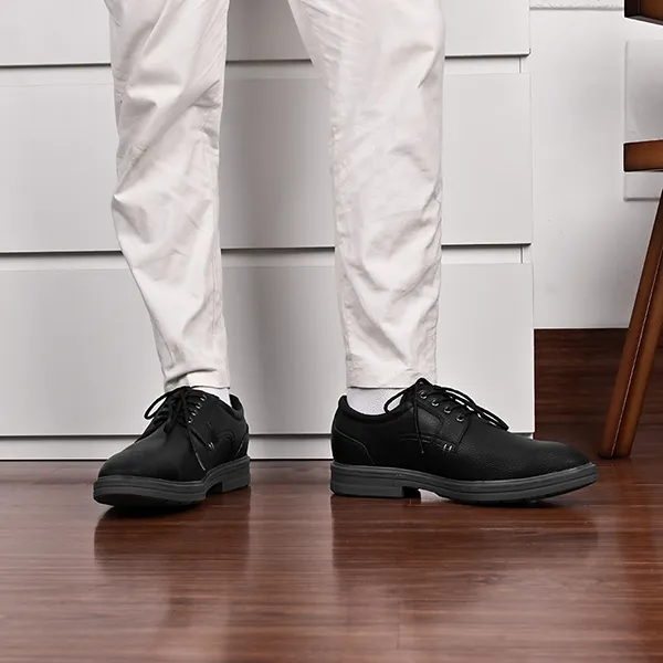 Giày Da Nam Clarks Causual Wear Rendal Plan Calfskin 261453467BK Black Màu Đen Size 42 - Giày - Vua Hàng Hiệu