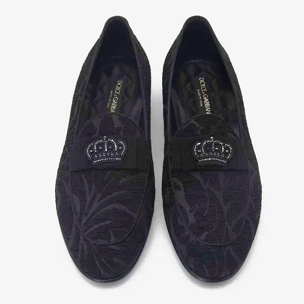 Giày Lười Nam Dolce & Gabbana D&G Loafer Màu Xanh Navy Size 40 - Giày - Vua Hàng Hiệu