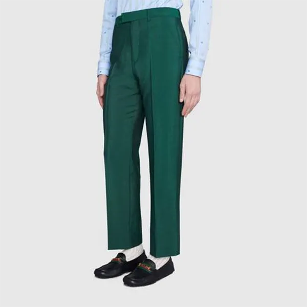 Giày Lười Nam Gucci Black Leather Men’s Green Interlocking G Horsebit 624698 1XH10 1066 Màu Đen Size 38.5 - Giày - Vua Hàng Hiệu