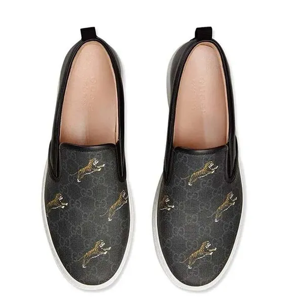 Giày Lười Nam Gucci GG Tigers 407362-G0K10-1101 Màu Đen Size 39 - Giày - Vua Hàng Hiệu
