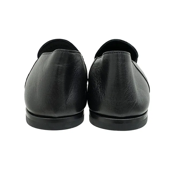 Giày Lười Nam Hermès Noir Saga Loafers Màu Đen Size 40.5