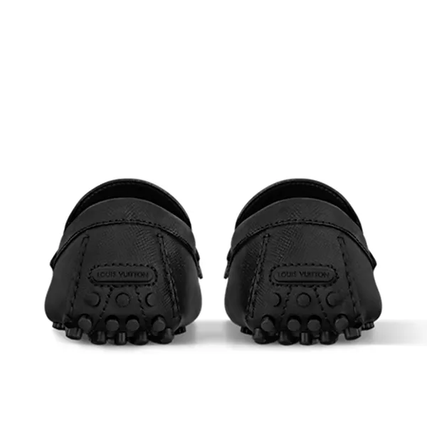 Giày Lười Nam Louis Vuitton LV Hockenheim Moccasin 1ADHWS Màu Đen Size 6