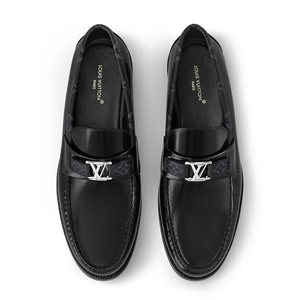 Giày Lười Nam Louis Vuitton LV Major Loafers 1A7VZ8 Màu Đen Size 42.5 - Giày - Vua Hàng Hiệu