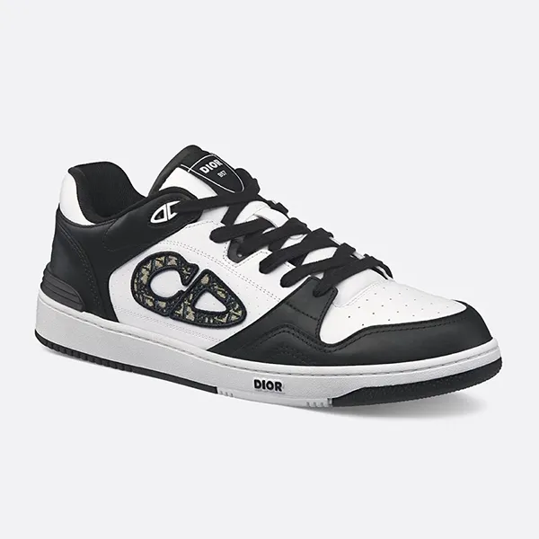 Giày Sneaker Nam Dior B57 Low Top Black White Dior Oblique Jacquard 3SN318ZXU H960 Màu Đen Trắng Size 42