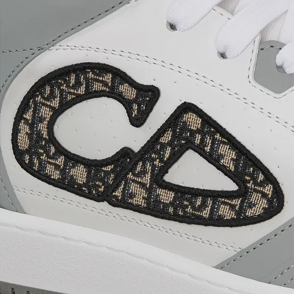 Giày Sneaker Nam Dior B57 Mid-top Gray White 3SH141ZXU-H860 Màu Xám Trắng Size 39.5