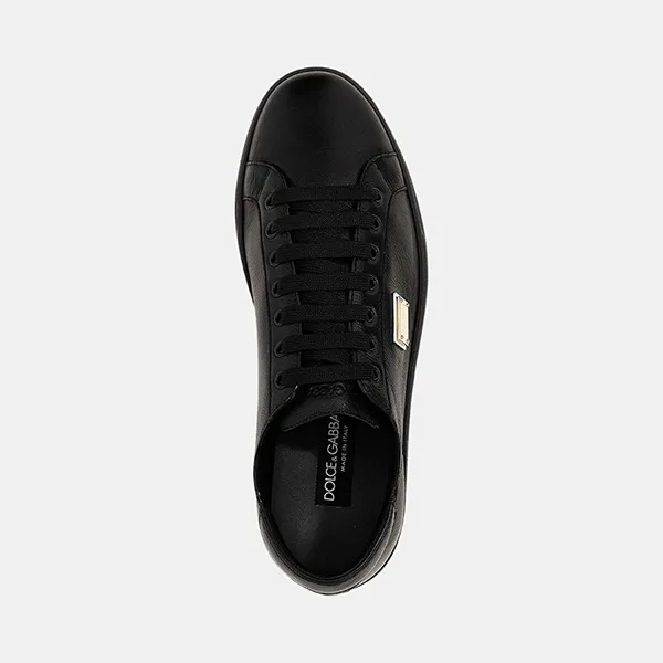 Giày Sneaker Nam Dolce & Gabbana D&G CS1735AN99080999 Tag Gold Màu Đen Size 39 - Giày - Vua Hàng Hiệu