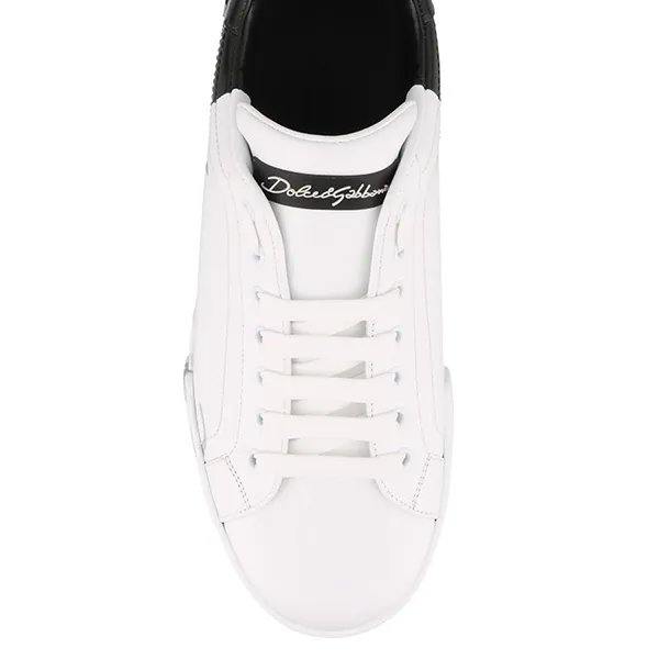Giày Sneaker Nam Dolce & Gabbana D&G Portofino CS1788AI053HN821 Màu Đen Trắng Size 40 - Giày - Vua Hàng Hiệu