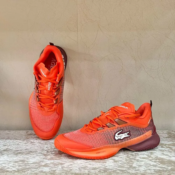 Giày Tennis Nam Lacoste AG-LT23 Ultra Clay Court SMA 748SMA0085AMV Màu Cam Size 40