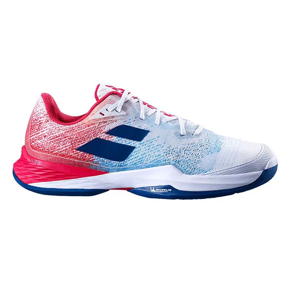 Giày Tennis/Pickleball/Golf Nam Babolat Jet Mach 3 All Court 30F22629-1005 Màu Trắng - Xanh Size 39 - Pickleball - Vua Hàng Hiệu