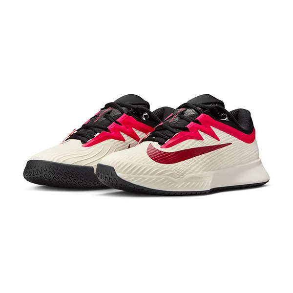 Giày Tennis /Pickleball Nữ Nike Court Air Zoom Vapor Pro 3 HC Pale Ivory Sail Team Red Rush Pink FZ2158-104 Màu Trắng Đỏ Size 36 - Giày - Vua Hàng Hiệu