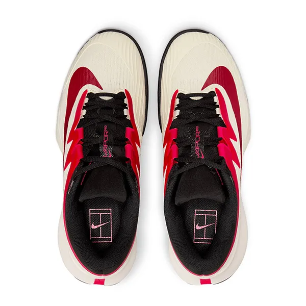 Giày Tennis /Pickleball Nữ Nike Court Air Zoom Vapor Pro 3 HC Pale Ivory Sail Team Red Rush Pink FZ2158-104 Màu Trắng Đỏ Size 36 - Giày - Vua Hàng Hiệu