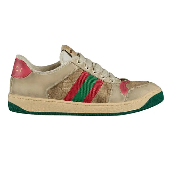 Giày Thể Thao Gucci Screener GG Sneaker Pink Màu Hồng Size 36