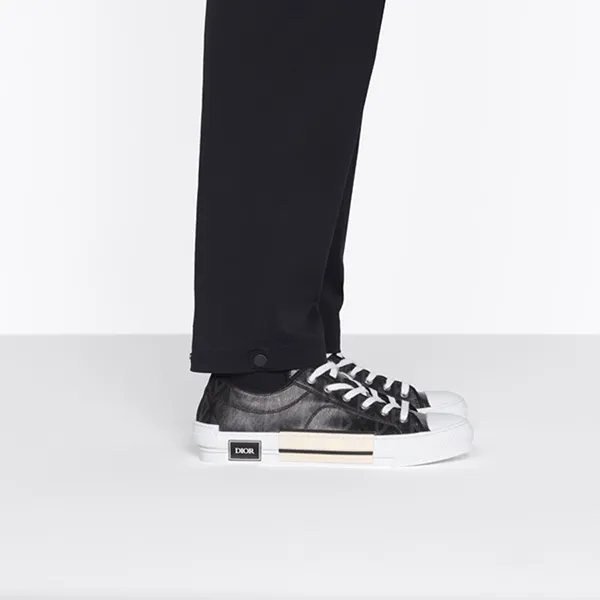 Giày Thể Thao Nam Dior B23 Low Top Black CD Diamond 3SN249ZPP-H900 Màu Đen Size 40