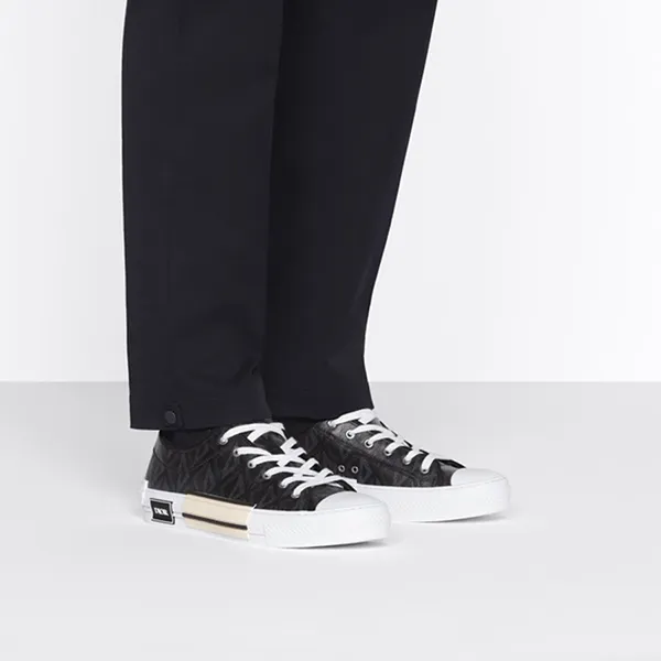 Giày Thể Thao Nam Dior B23 Low Top Black CD Diamond 3SN249ZPP-H900 Màu Đen Size 40