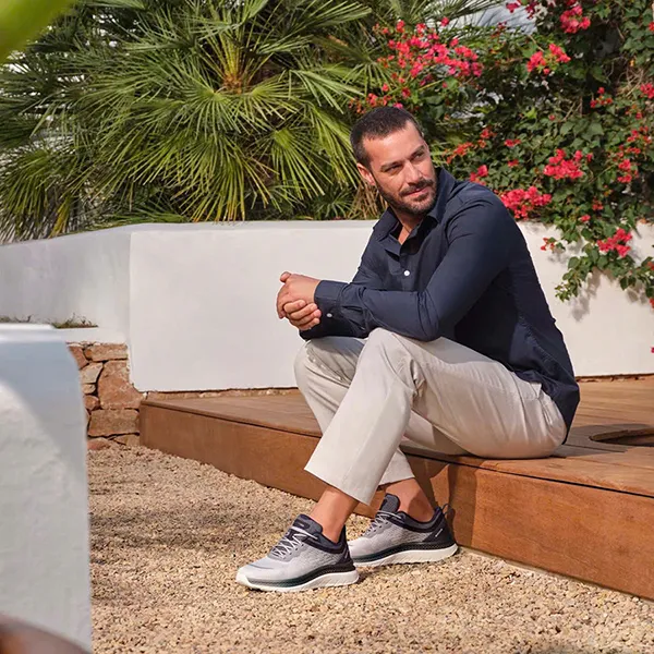 Giày Thể Thao Nam Geox Sneaker Spherica Actif x Man U U45GQC000ZGC1L4K Light Grey/Dark Avio Màu Xám Size 43 (No box)