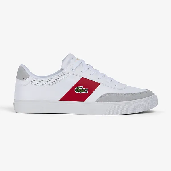 Giày Thể Thao Nam Lacoste Court-Master Pro Leather Trainers 44SMA0037 286 Màu Trắng Size 40