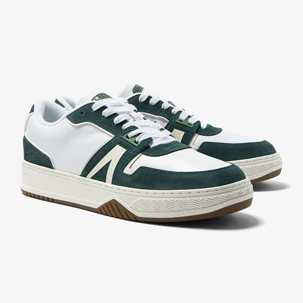 Giày Thể Thao Nam Lacoste L001 123 1 SMA L001 45SMA0070 Y37 WHT/GUM Shoes Màu Trắng - Xanh Size 39.5 - Giày - Vua Hàng Hiệu