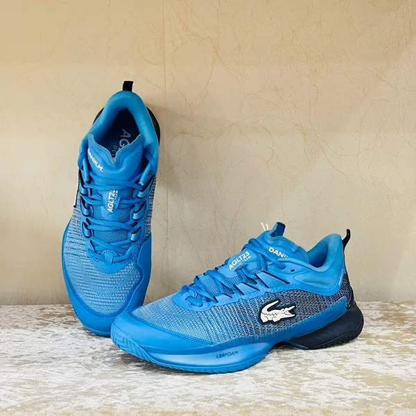 Giày Tennis Nam Lacoste Men's Shoes AG-LT23 Ultra X Daniil Medvedev 48SMA0084-BN1 Màu Xanh Blue Size 42 - Giày - Vua Hàng Hiệu