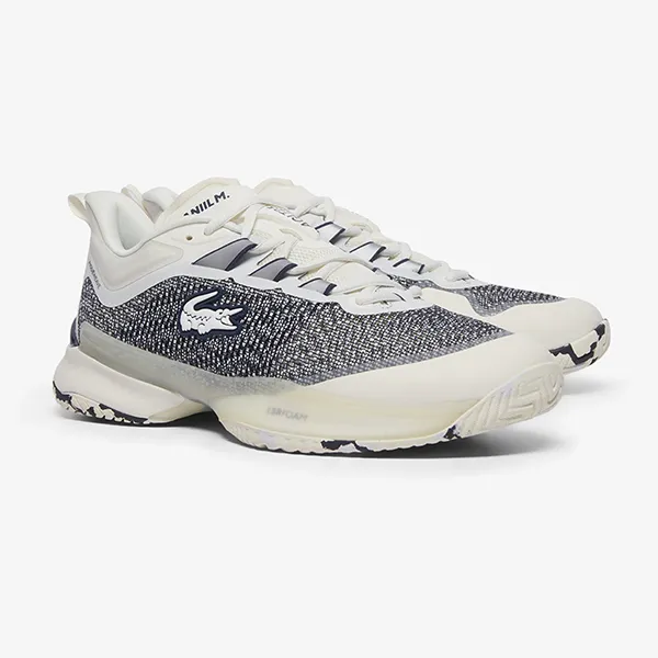 Giày Thể Thao Nam Lacoste Tennis Shoes AG-LT23 Ultra Daniil Medvedev 49SMA0090 WN1 Màu Trắng Đen Size 43