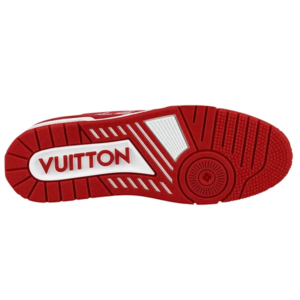 Giày Thể Thao Nam Louis Vuitton LV Trainer #54 Signature Red White 1AANFJ Màu Trắng Phối Đỏ Size 39