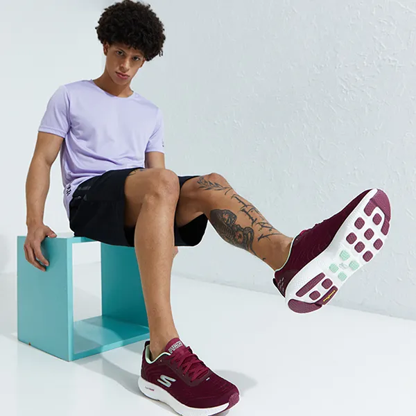 Giày Thể Thao Nam Skechers Sneakers Go Run 8 Bionic 246001 Red Màu Đỏ Size 43 (No Box) - Giày - Vua Hàng Hiệu