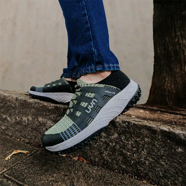 Giày Thể Thao Nam UYN Sneakers Palomo White Y100250 Sage Green/Black Màu Xanh Đen Size 43 - Giày - Vua Hàng Hiệu
