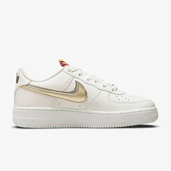 Giày Thể Thao Nike Air Force 1 Low LV8 Silver/Gold GS DH9595-001 Màu Trắng Size 40 - Giày - Vua Hàng Hiệu