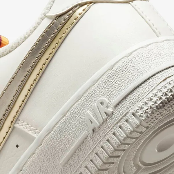 Giày Thể Thao Nike Air Force 1 Low LV8 Silver/Gold GS DH9595-001 Màu Trắng Size 40 - Giày - Vua Hàng Hiệu