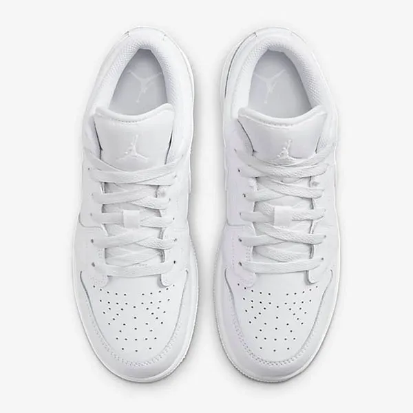 Giày Thể Thao Nike Air Jordan 1 Low (GS) Triple White 553560-136 Màu Trắng Size 35.5 - Giày - Vua Hàng Hiệu