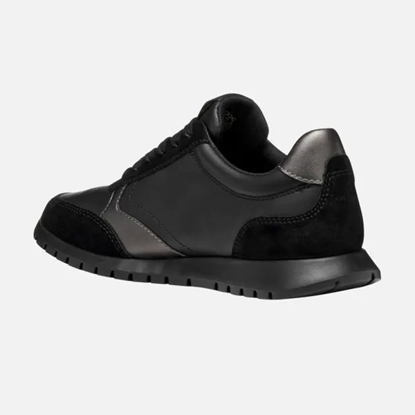 Giày Thể Thao Nữ Geox Sukie 2.0 Woman Low Top Sneakers Black Màu Đen Size 37 - Giày - Vua Hàng Hiệu