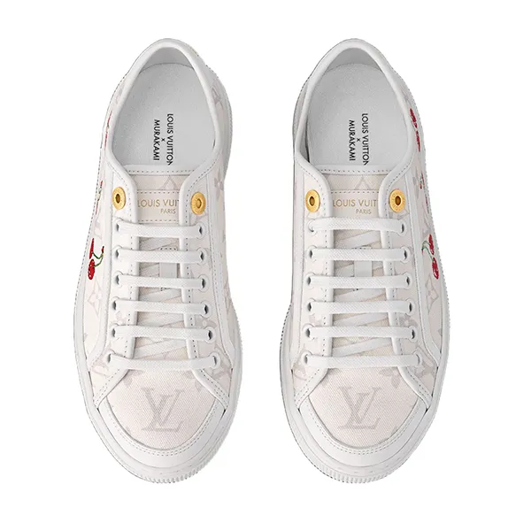 Giày Thể Thao Nữ Louis Vuitton LV x TM Lagoon Sneaker 1AHKYO Màu Trắng Size 34.5