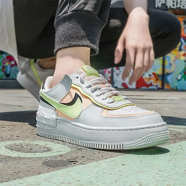 Giày Thể Thao Nữ Nike Air Force 1 Shadow Crimson Tint CI0919-107 Màu Trắng Size 36 - Giày - Vua Hàng Hiệu