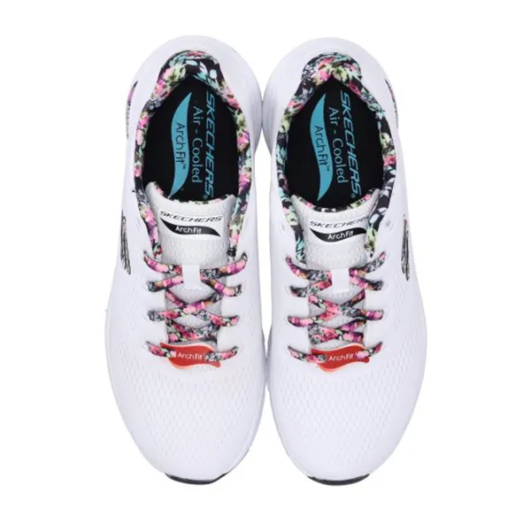 Giày Thể Thao Nữ Skechers Sneaker Arch Fit First Blossom 149773.WMLT Màu Trắng Size 40