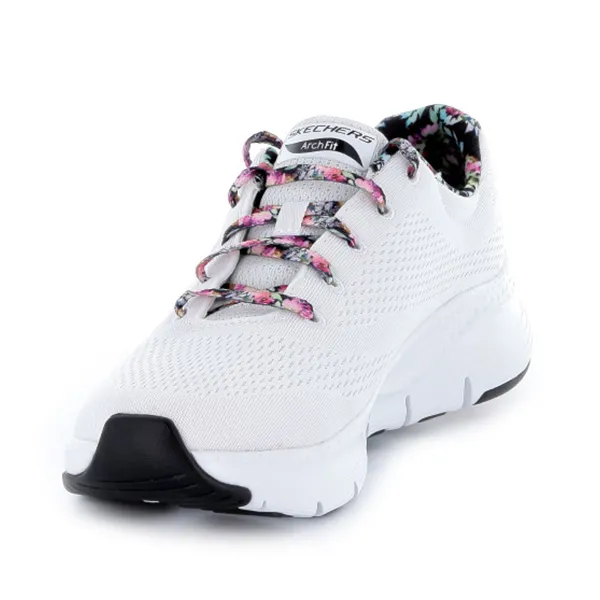 Giày Thể Thao Nữ Skechers Sneaker Arch Fit First Blossom 149773.WMLT Màu Trắng Size 40