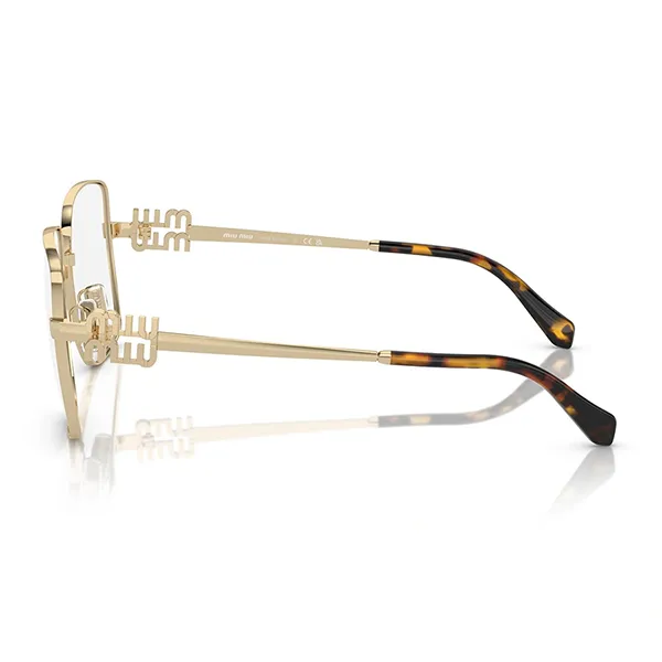 Gọng Kính Cận Nữ Miu Miu OMU 51XV ZVN1O1 Pale Gold Eyeglasses Màu Vàng Gold - Kính mắt - Vua Hàng Hiệu