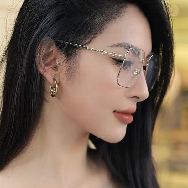 Gọng Kính Cận Unisex Gucci Eyeglasses GG0883OA 003 Màu Vàng