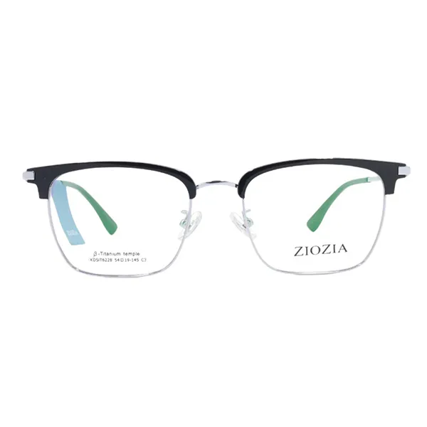 Gọng Kính Nam Ziozia Eyeglasses KKDSIT6228 C3 Màu Bạc/Đen