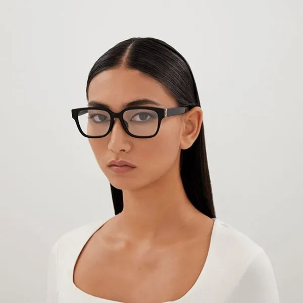 Gọng Kính Unisex Yves Saint Laurent YSL Eyeglasses SLM150/F 001 Màu Đen - Kính mắt - Vua Hàng Hiệu
