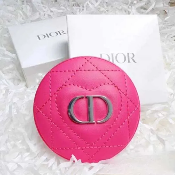 Gương Trang Điểm Nữ Dior Cosmetic Beauty Makeup Compact Mirror Rose Red Màu Hồng