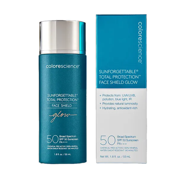 Kem Chống Nắng Colorescience Total Protection Face Shield Glow SPF 50/PA+++ 55ml - Kem chống nắng - Vua Hàng Hiệu