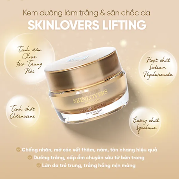 Kem Dưỡng Da Skinlovers Lifting Hỗ Trợ Làm Trắng Và Săn Chắc Da 50ml - Mỹ phẩm - Vua Hàng Hiệu