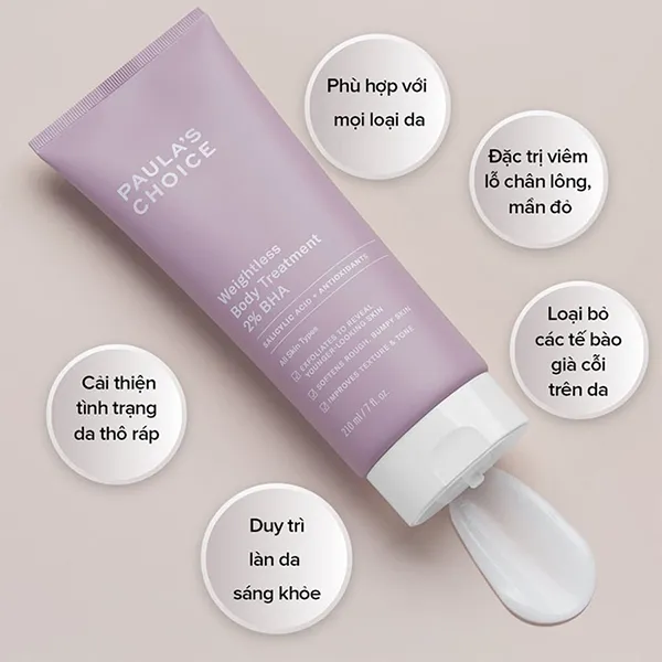 Kem Dưỡng Thể Paula's Choice Resist Weightless Body Treatment BHA 210ml (Bản Hàn) - Mỹ phẩm - Vua Hàng Hiệu