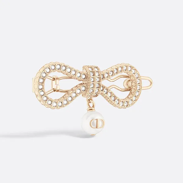 Kẹp Tóc Nữ Dior Le Nœud De Dior Barrette Màu Vàng Gold