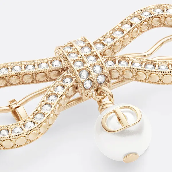 Kẹp Tóc Nữ Dior Le Nœud De Dior Barrette Màu Vàng Gold