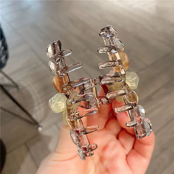 Kẹp Tóc Nữ Meri Blossom Charm HC140 Màu Xám